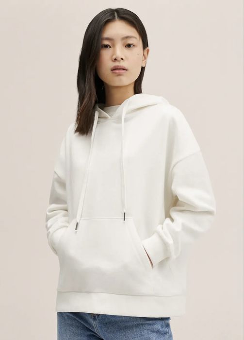 Худі біле на флісі Mango