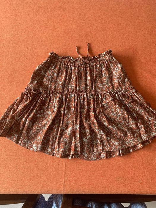 Saia estampada Zara 11/12 elástico na cintura e cueca