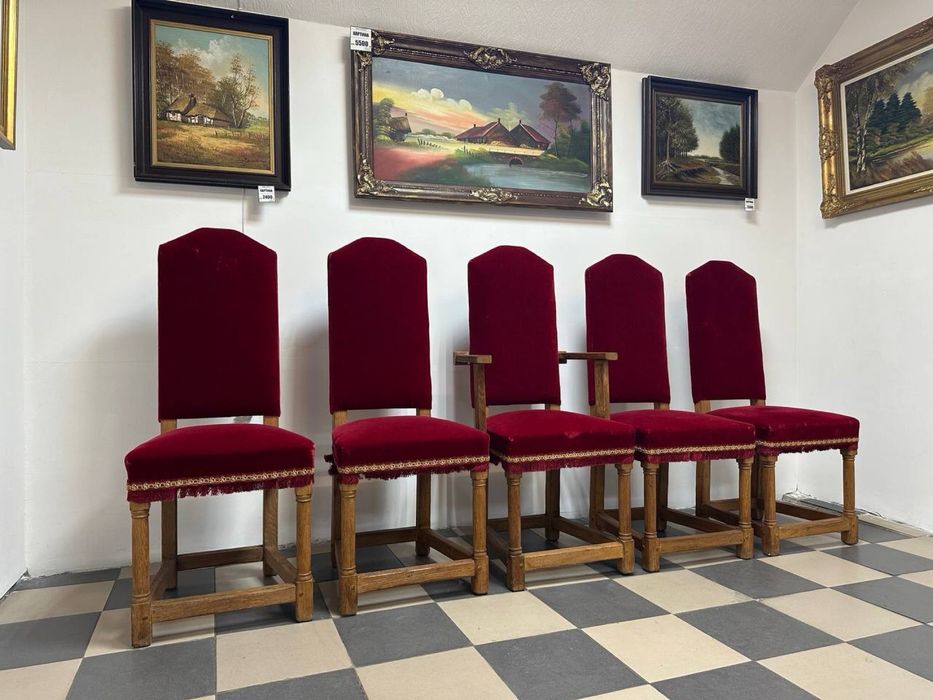 Крісла дерево стільці оксамит бархат 0262