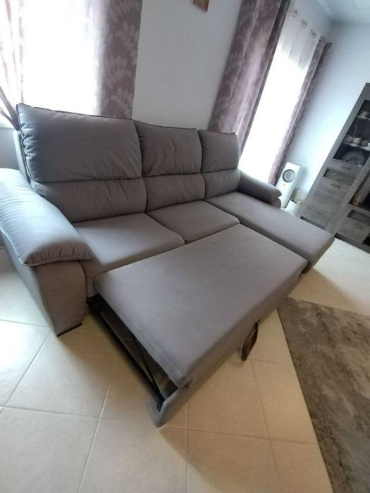 Sofa 3 lugares c/cama, chaise Longue à direita, George