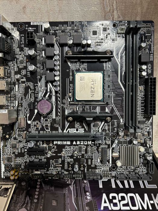 Комплект AMD Ryzen 7 + Asus A320M-K 16 потоков DDR4 AM4