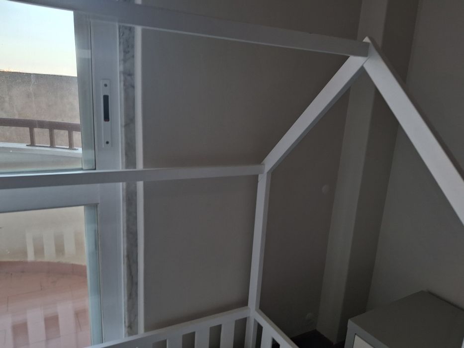 Cama de criança CABANA, 70x140 cm - branco