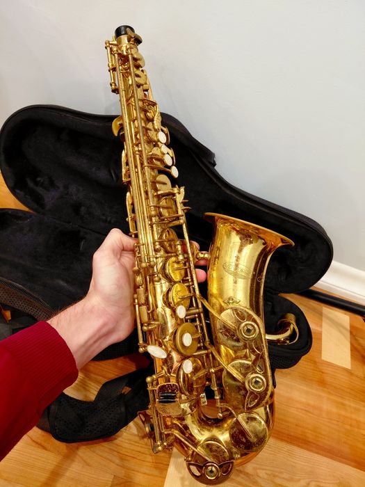 Саксафон альт. Саксофон. Музичний інструмент. Saxophone