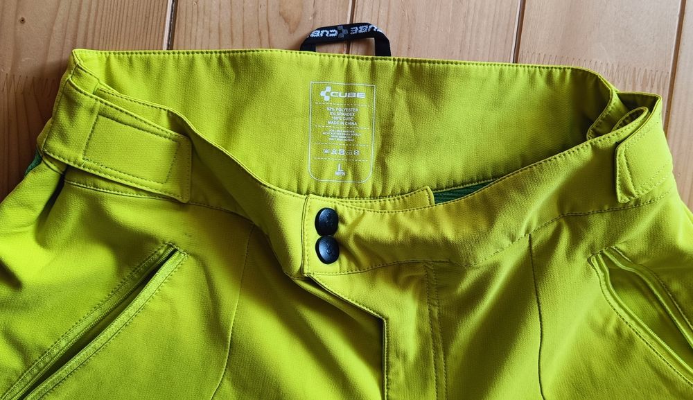 Велосипедні шорти | Cube AMS Shorts, lime | M-L | Оригінал