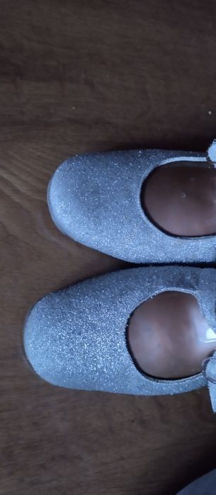 Półbuty czółenka sandały srebrne nr 37-38