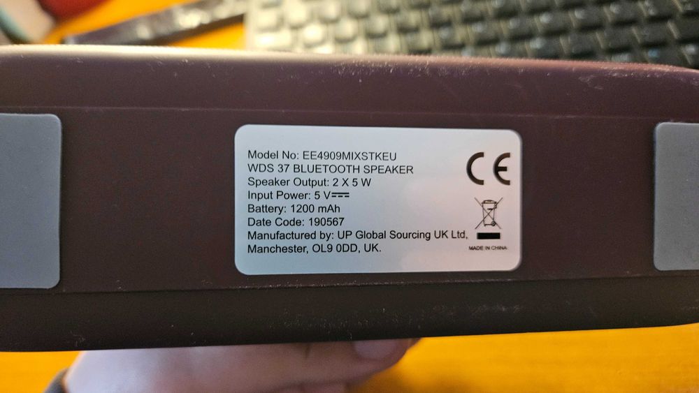 Coluna Bluetooth com 2 altifalantes