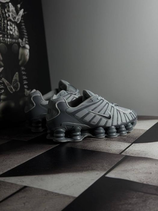 Кросівки Nike Shox TL All Grey premium | Кроссовки Найк чоловічі жіночі