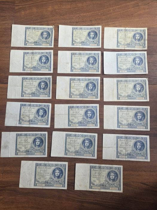 5zł z 1930 roku 17.sztuk