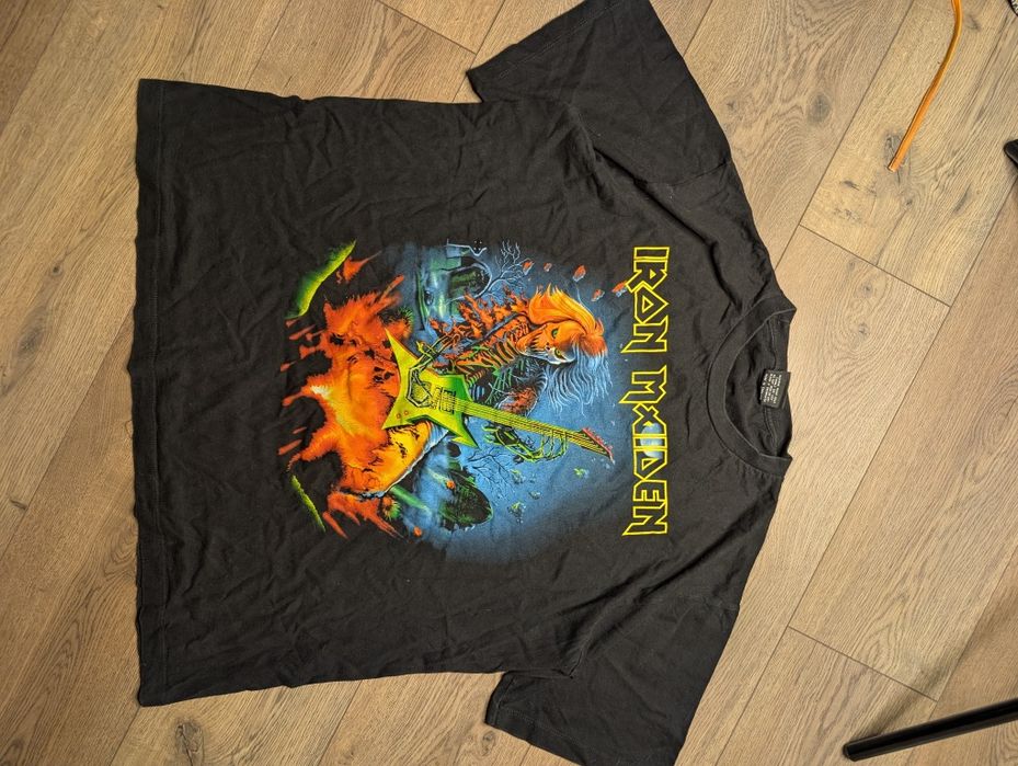 Вінтажна футболка Iron Maiden heavy metal 90s y2k garage faded