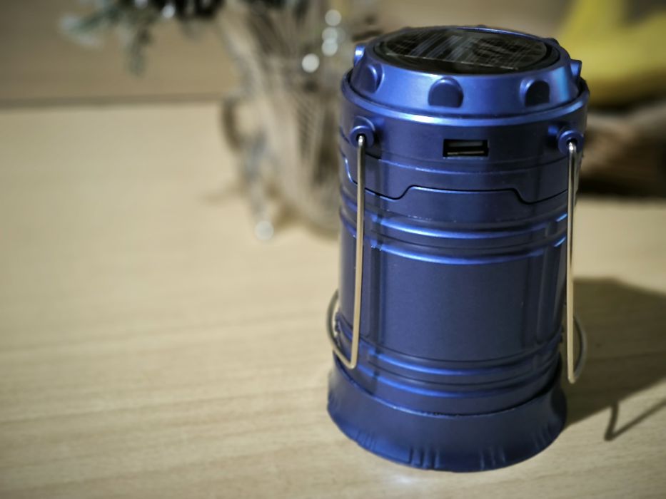 Кемпінговий ліхтар акумуляторний G5800T Solar Blue