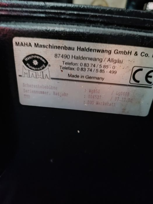 Podnośnik nożycowy maha