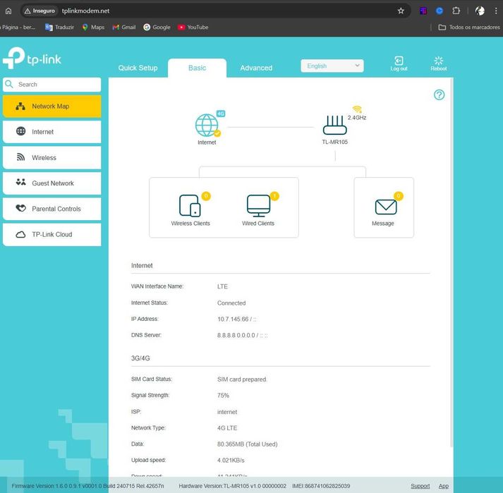 Tp-Link TL-MR105 4G Router 300mbps