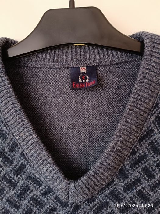 Swetr męski r XL wełna wyrób turecki