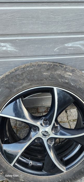 Продам титанові диски + шини, R18, розболтовка  5*114.3