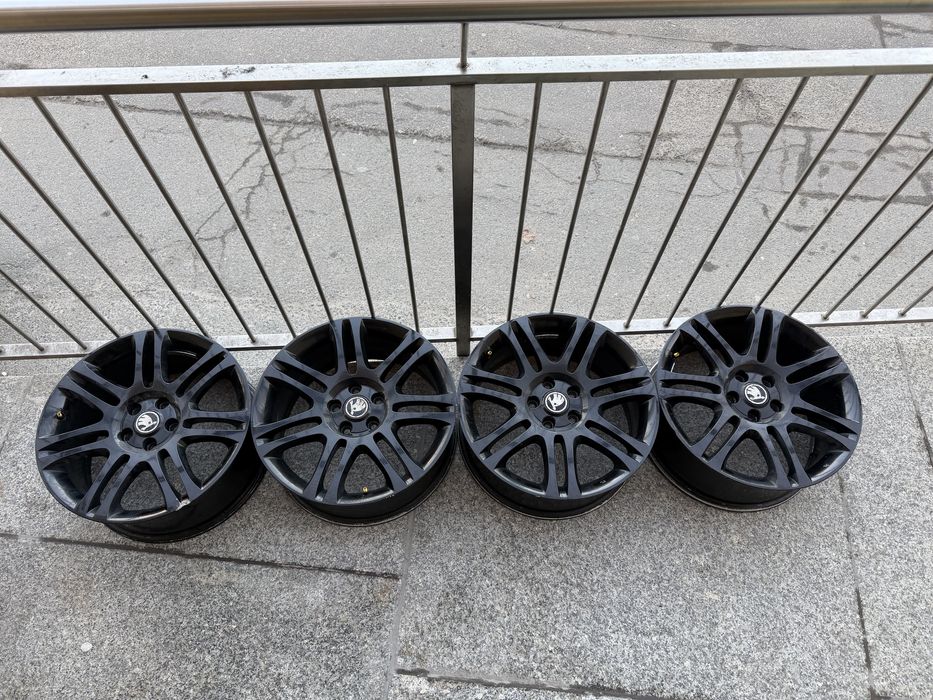 Oryginalne felgi Skoda 18” 5x112 ET46 7.5J – komplet 4 szt. VW Seat