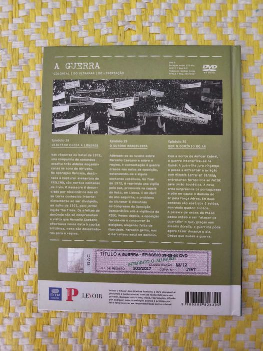 A Guerra Colonial – Marcelo Caetano – Livro + DVD