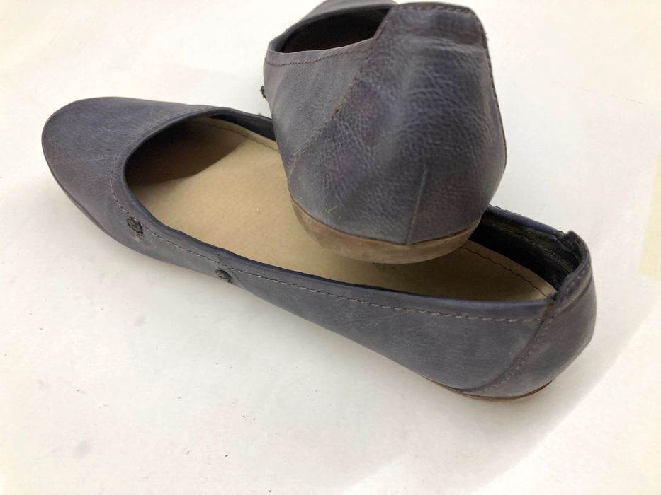 Baleriny Tamaris niebieskie klasyczne skóra rozmiar 42