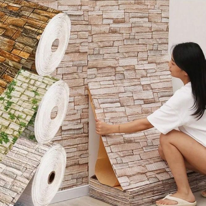 Топ продаж! Самоклеючі 3д панелі, шпалери на стіни, обої декор, обои