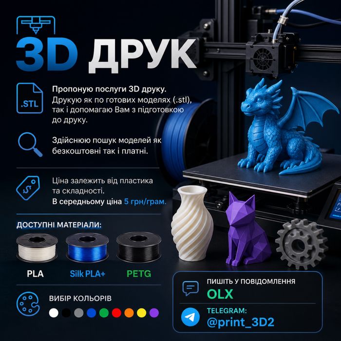 3Д друк | Під замовленя | 3D друк