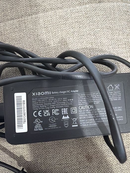 Carregador trotinete xiaomi