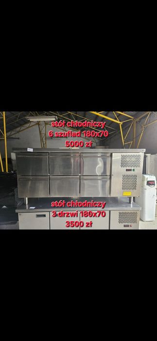 Stół chłodniczy, lodówka podblatowa, stół roboczy z szafką chłodniczą
