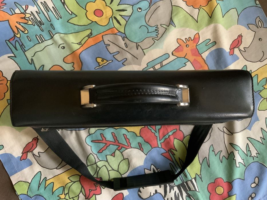 Большая мужская кожаная сумка портфель Eminsa. Размер 36/27/15 см