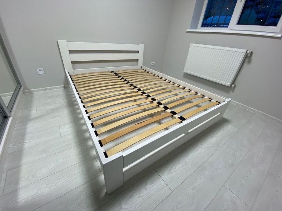 Двоспальне ліжко з масиву натурального дерева 160х200 кровать з дерева