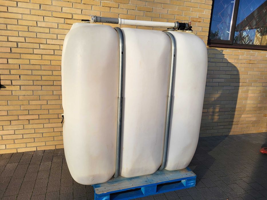 Zbiornik Schutz 1500l na olej napędowy opałowy diesel wodę deszczówkę