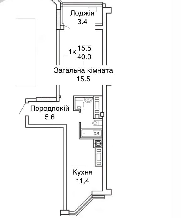 Знижка! єОселя, Квартира 39,8м2 введено в експлуатацію ! без комісії!