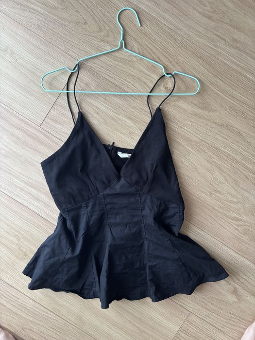 Топ майка с баской zara