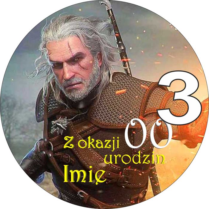 Pan Opłatek na tort - WIEDŹMIN