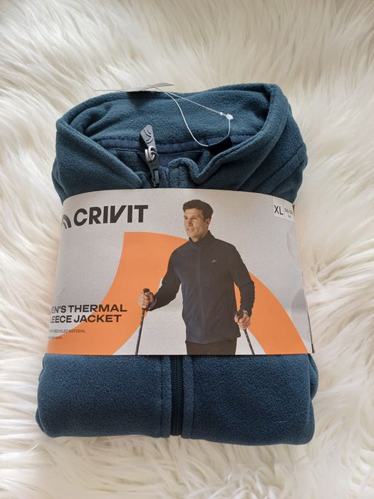 Bluza polarowa kurtka termiczna niebieska Crivit XL