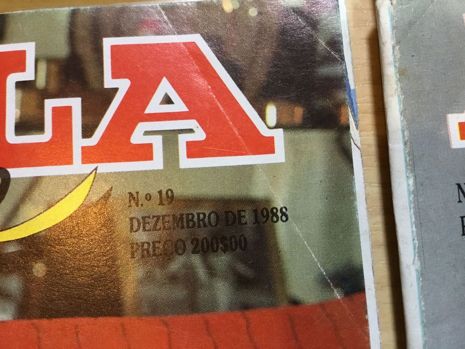 Lote de 6 revistas dos anos 80 A bola Mazazine e um jornal