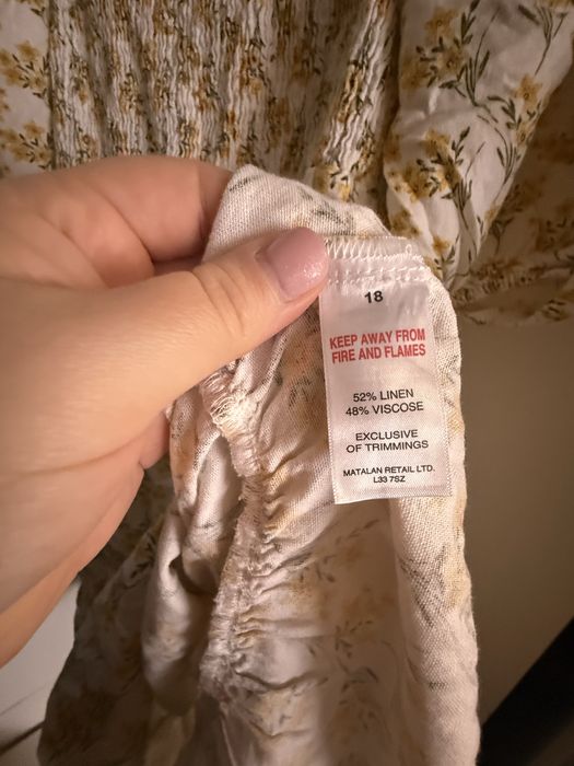 Сукня з льону натуральна