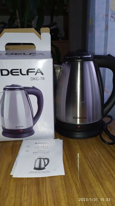 Чайники электрические DELFA в нерж.корпусе- 2шт.