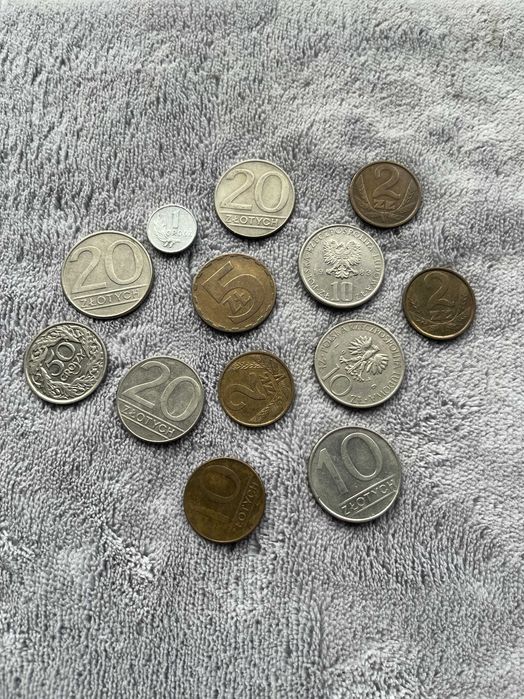 Zestaw monet PRL + II RP • 13 sztuk • lata 1923–1990