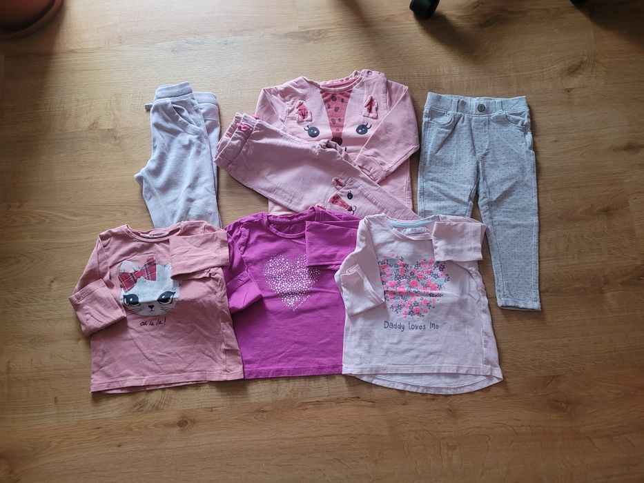 Paka Zestaw 92 ubrań na jesień i zimę rozm 92 - 5 sztuk + 2 gratis