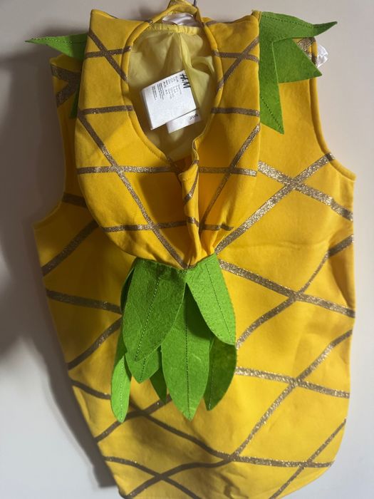 Fato carnaval criança 3-6 anos Ananás