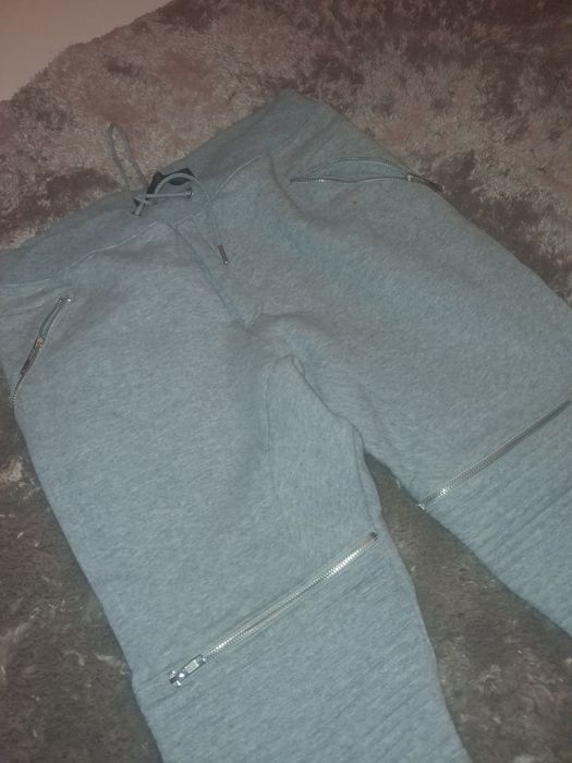 Spodnie męskie szare sportowe Zara
