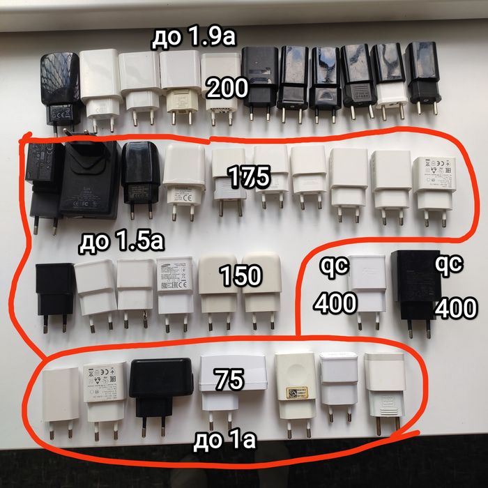 Зарядки для телефонов, смартфонов,планшетов,наушников