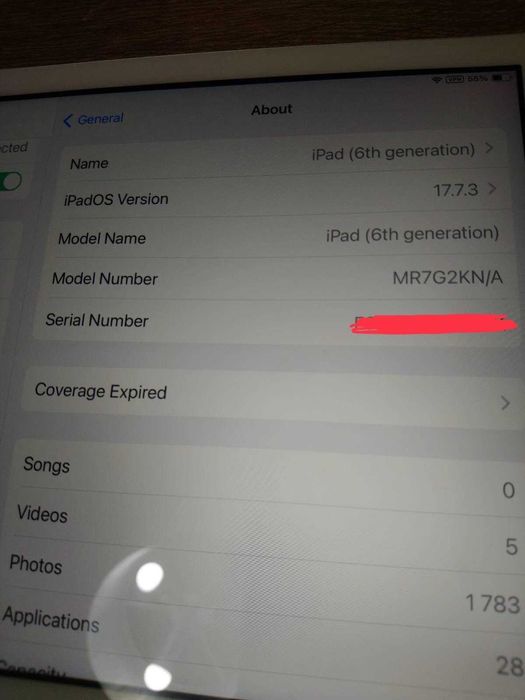 iPad Gen 6 (2018) – Sem arranhões, 32GB