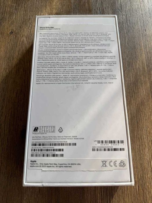 Telefon Apple iPhone 15 Pro Max 256GB Tytan Naturalny