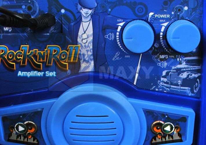 Дитяча електрогітара электрогитара детская + усилитель + микрофон