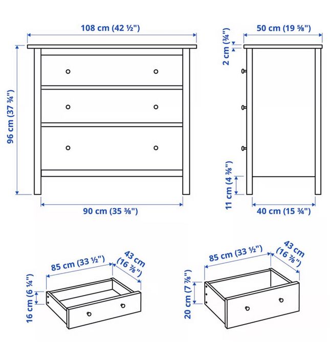 Cómoda HEMNES Ikea