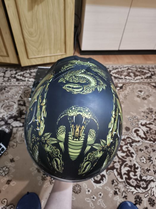 Шолом для мото з мото гарнітурою