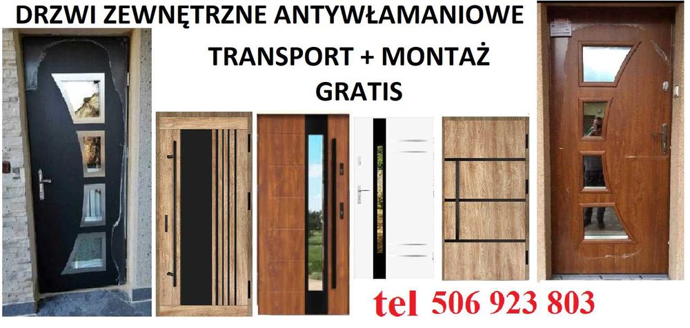 Drzwi zewnętrzne do mieszkania w bloku z MONTAŻEM wewnątrzklatkowe