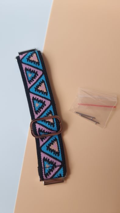 Pasek nylonowy tkany 20 mm do zegarka Samsung, Huawei, Amazfit, Garmin