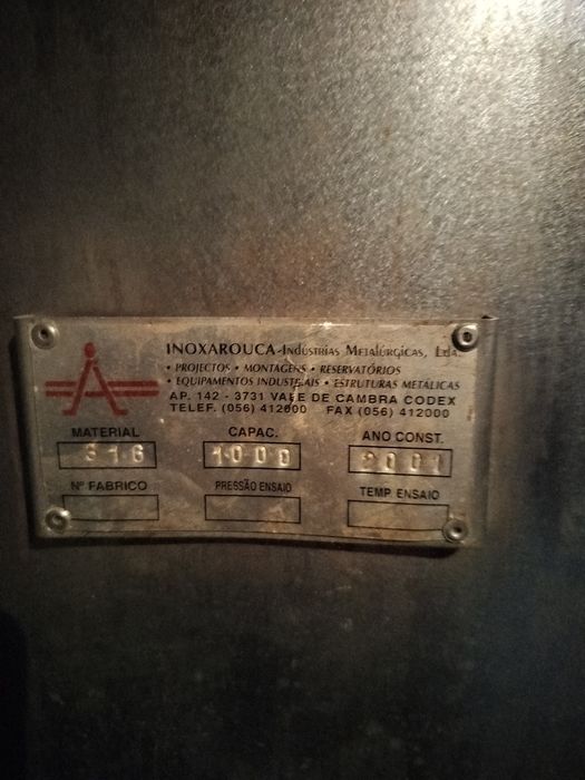 Pipa de 1000 para vinho