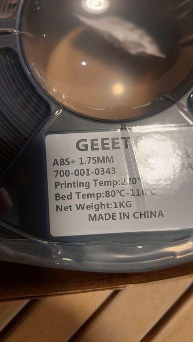Filamento ABS plus Geeetech para impressoras 3d  1.75