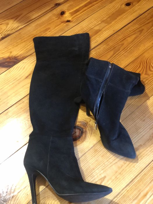 Ботфорты замш натуральные